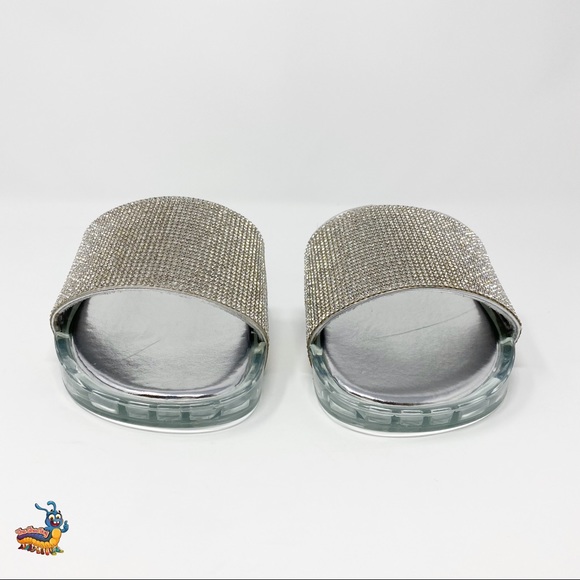 NEW Sparkly Jelly Slides Qupid Sandals - Picture 4 of 8